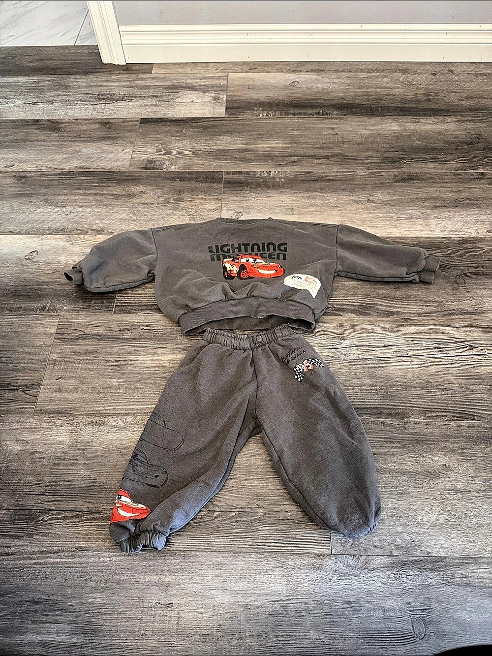 Zara Cars Lightning McQueen Disney Pixar Sweatshirt and Joggers Set Matching Set